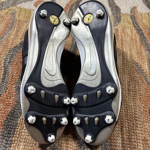 Air Jordan 6 Retro Black 317254-011 Nike Football Cleats VI Men’s Sz 13 No Box - Picture 6 of 7